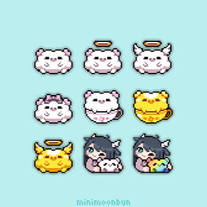 nene amano badges by minimoonbun